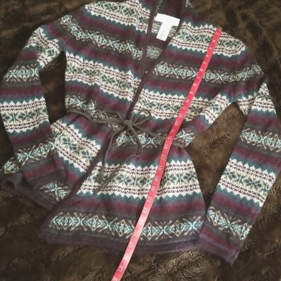 H&M L.O.G.G. Label of Grounded Goods Open Belted Cardigan - Size Small - Picture 10 of 14